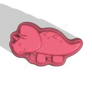 TRICERATOPS STL file for vacuum forming and 3D printing