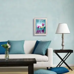 Magnolia 2 flower abstract home decor original Digital Art