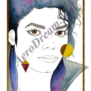 Michael Jackson artist love pop music, decor, digital originalart