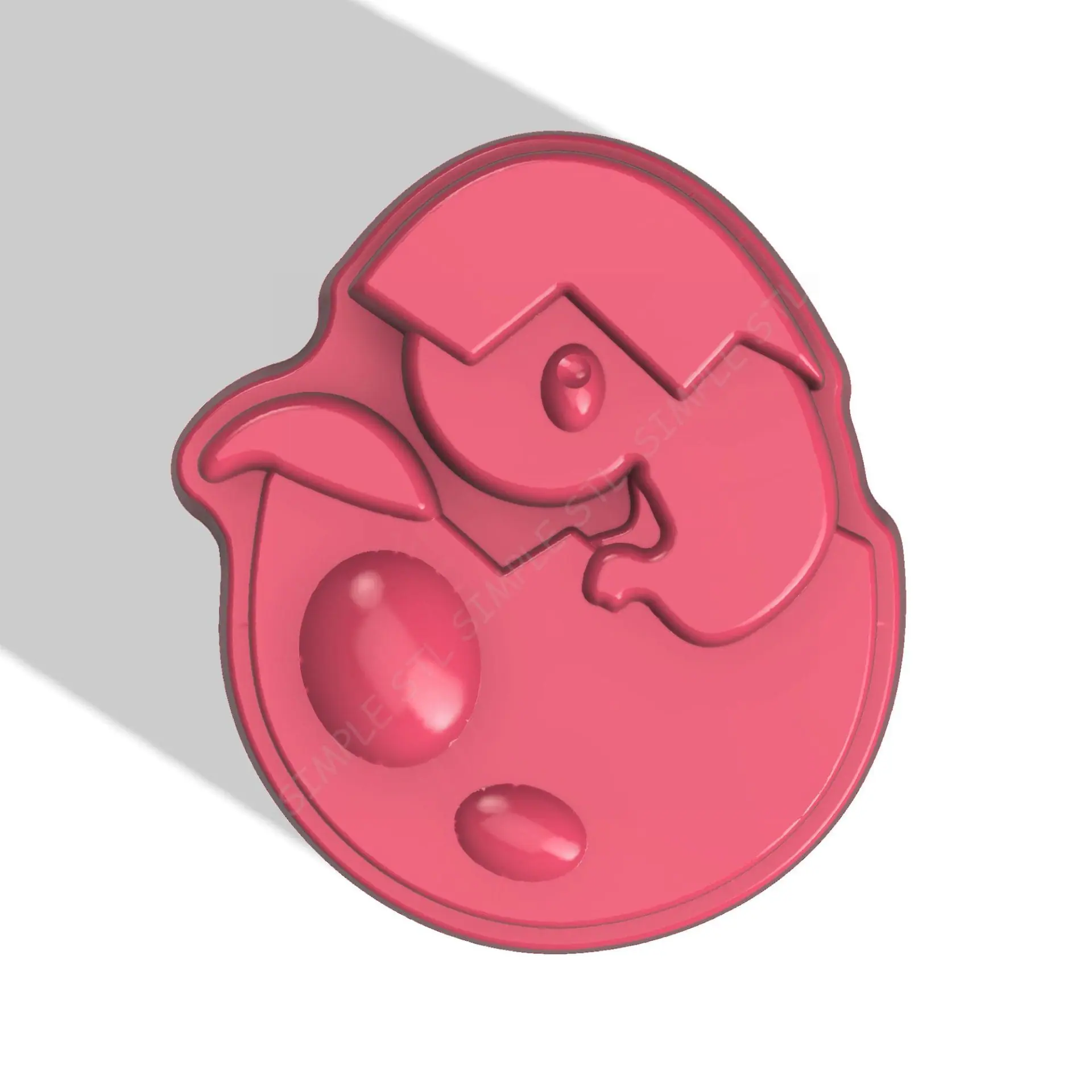 Baby T-rex STL file for vacuum forming and 3D printing 1 BABY T-REX STL file for vacuum forming and 3D printing