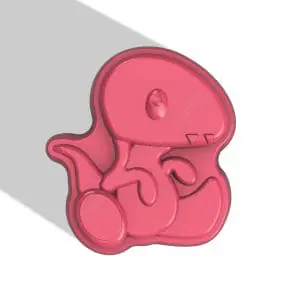 BABY T-REX STL file for vacuum forming and 3D printing