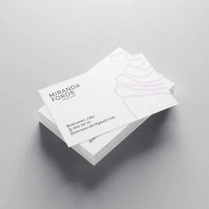 Bakery business card