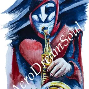 Musician artist of Half-life saxophone, jazz love music, Digital