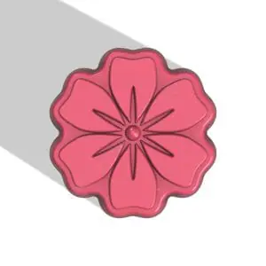 FLOWER STL file for vacuum forming and 3D printing