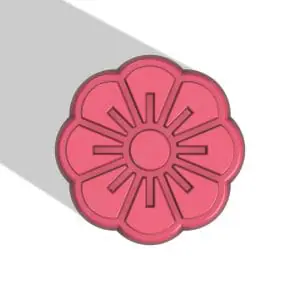 FLOWER STL file for vacuum forming and 3D printing