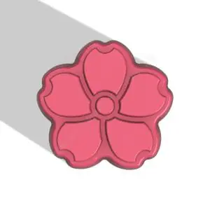 FLOWER STL file for vacuum forming and 3D printing
