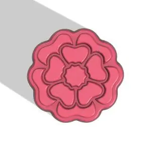 FLOWER STL file for vacuum forming and 3D printing
