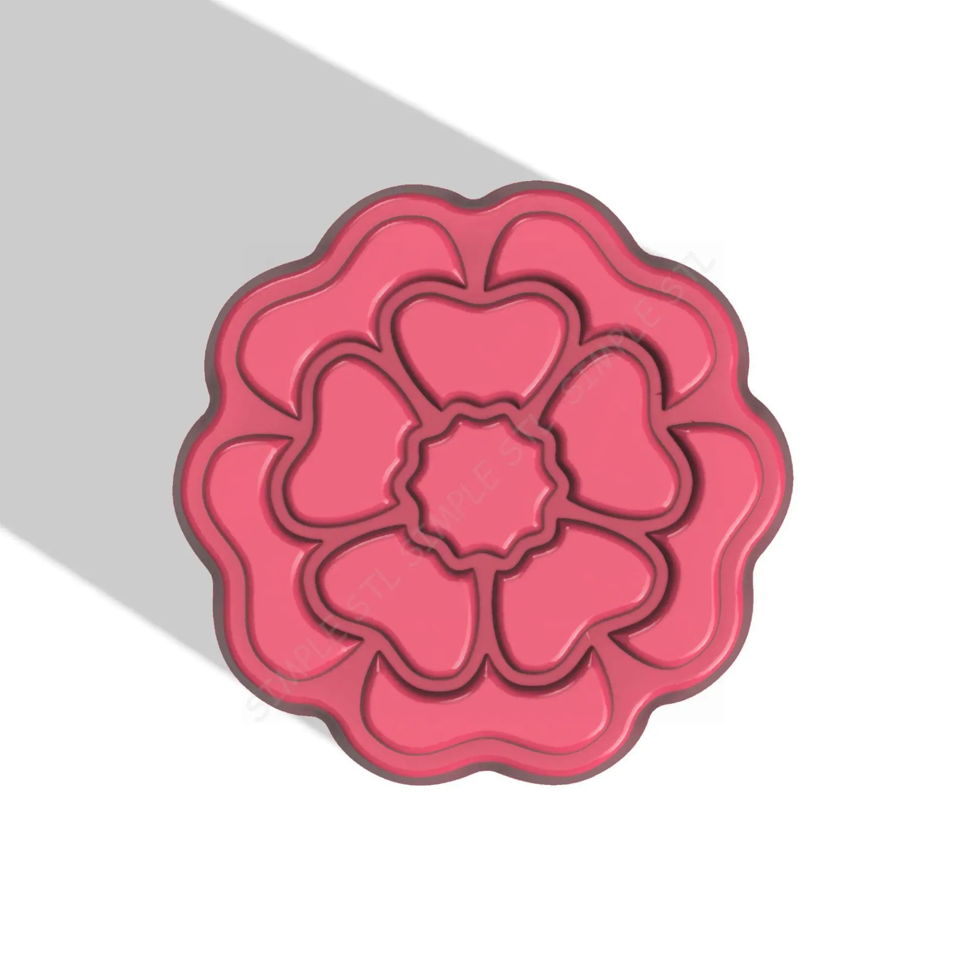 Flower STL file for vacuum forming and 3D printing