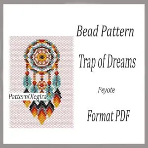 Trap of dreams bead pattern Trap of dreams bead tapestry pattern Bead Trap of Dreams patterns Olegirabeadpatterns