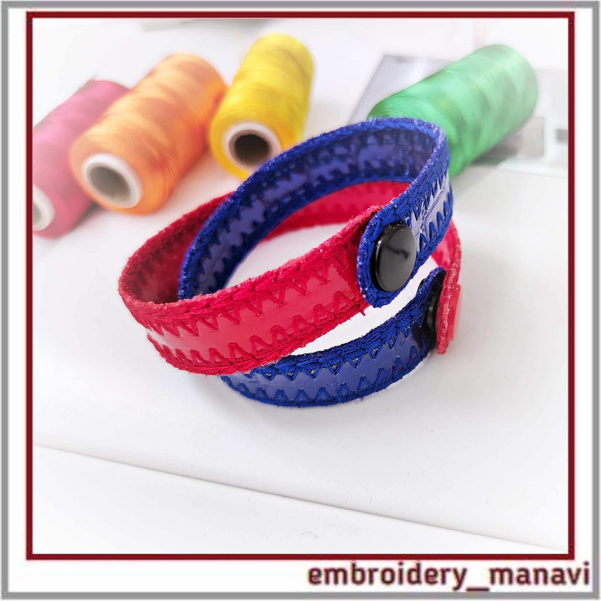 In the hoop Embroidery Bracelet from Embroidery Manavi 05 1 In_the_hoop_Bracelet_embroidery_design_by_Embroidery_Manavi_05
