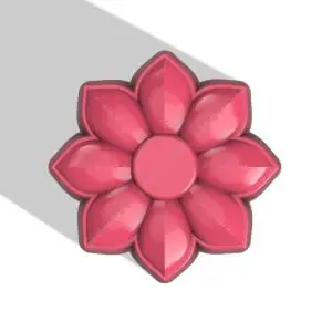 FLOWER STL file for vacuum forming and 3D printing
