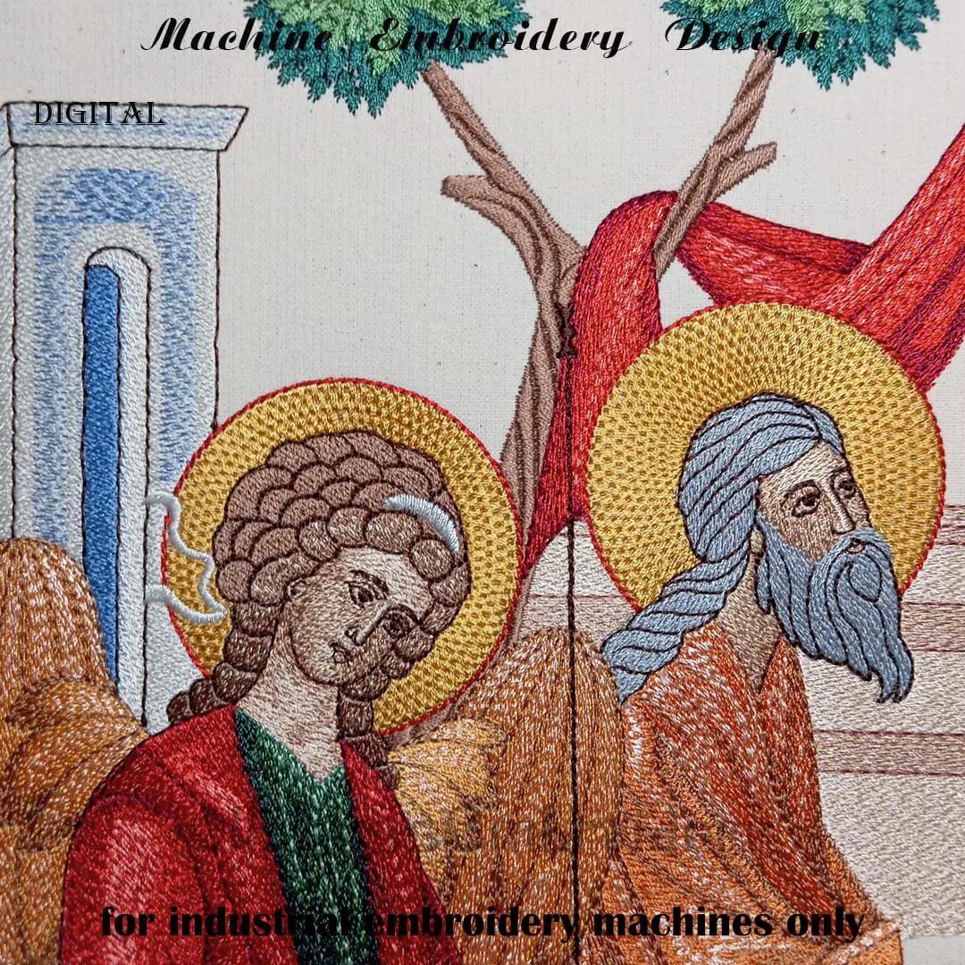 The Holy Trinity embroidery design 4 The Holy Trinity embroidery design part