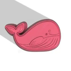 WHALE STL file for vacuum forming and 3D printing