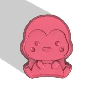 PENGUIN STL file for vacuum forming and 3D printing