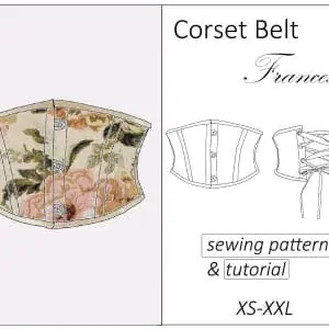 Image and description of the corset belt pattern