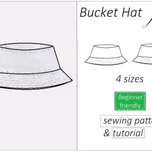 Bucket hat sewing pattern