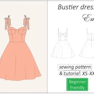 bustier dress sewing pattern