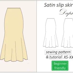 Silk skirt sewing pattern