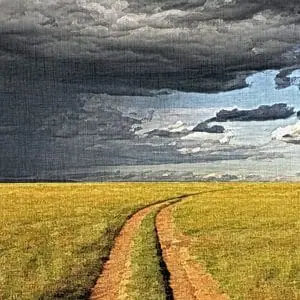 Painting – “Road before the rain” .