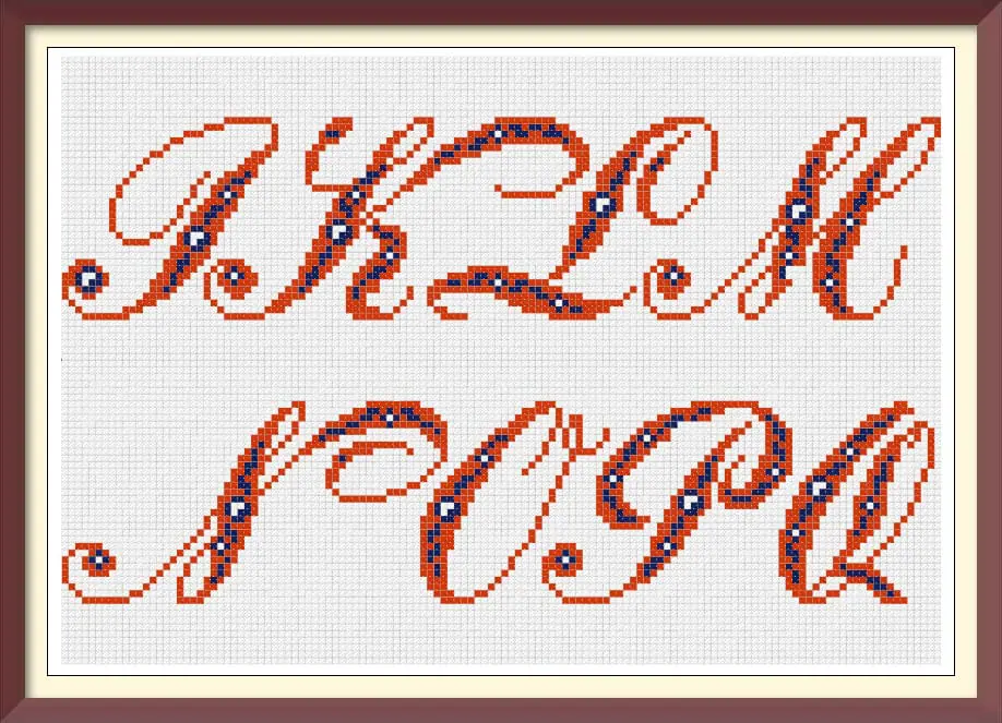 Alphabet Cross Stitch Pattern Antique Sampler - Image 3