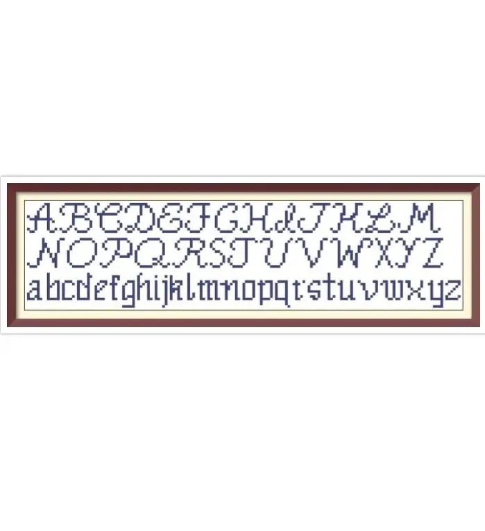 Alphabet Cross Stitch Pattern Vintage Sampler