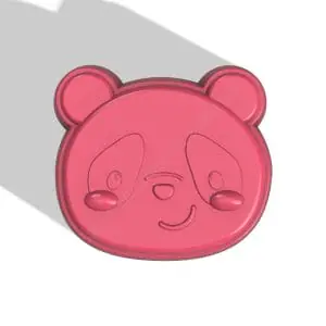 PANDA STL file for vacuum forming and 3D printing