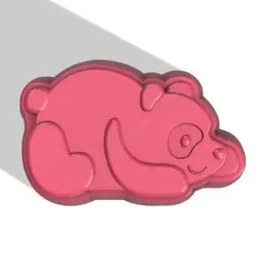 PANDA STL file for vacuum forming and 3D printing