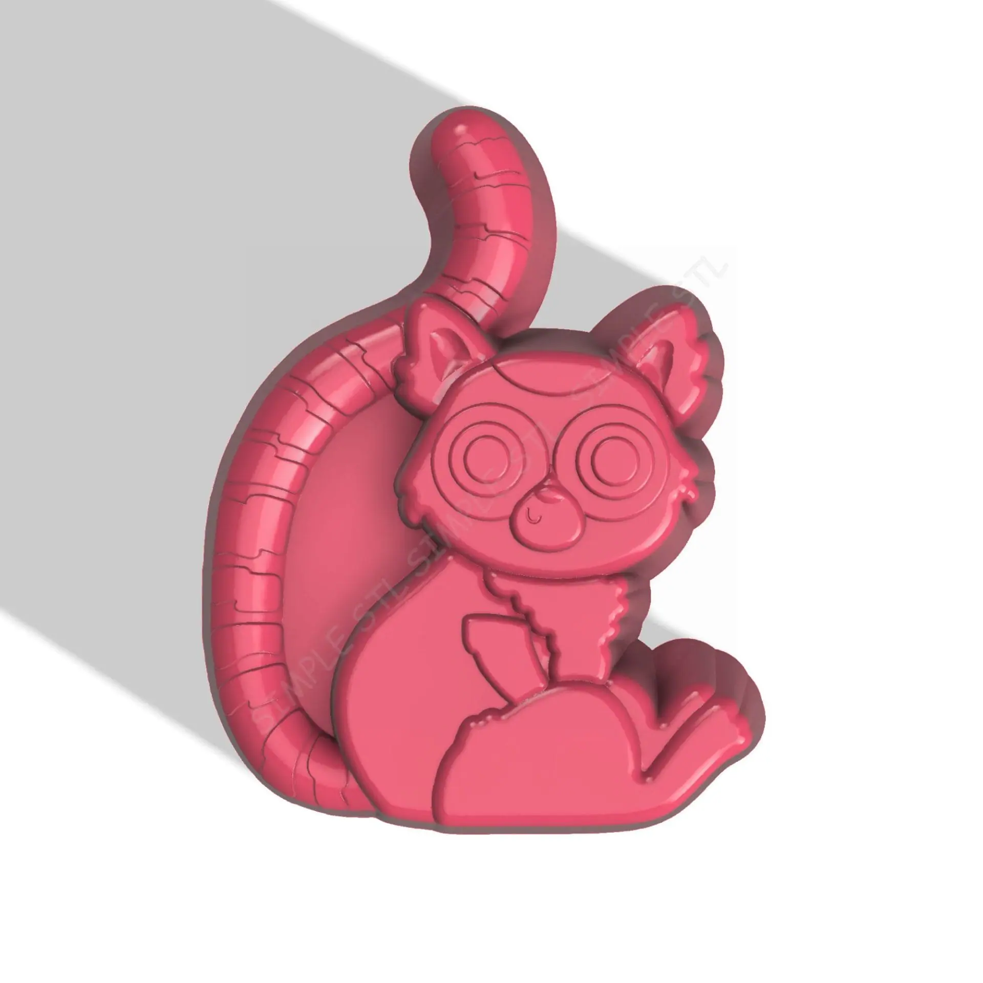 Lemur STL file for vacuum forming and 3D printing