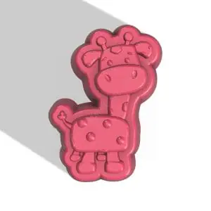 GIRAFFE STL file for vacuum forming and 3D printing