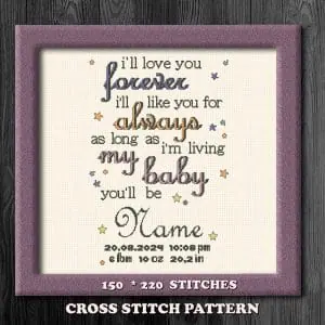 Baby birth announcement