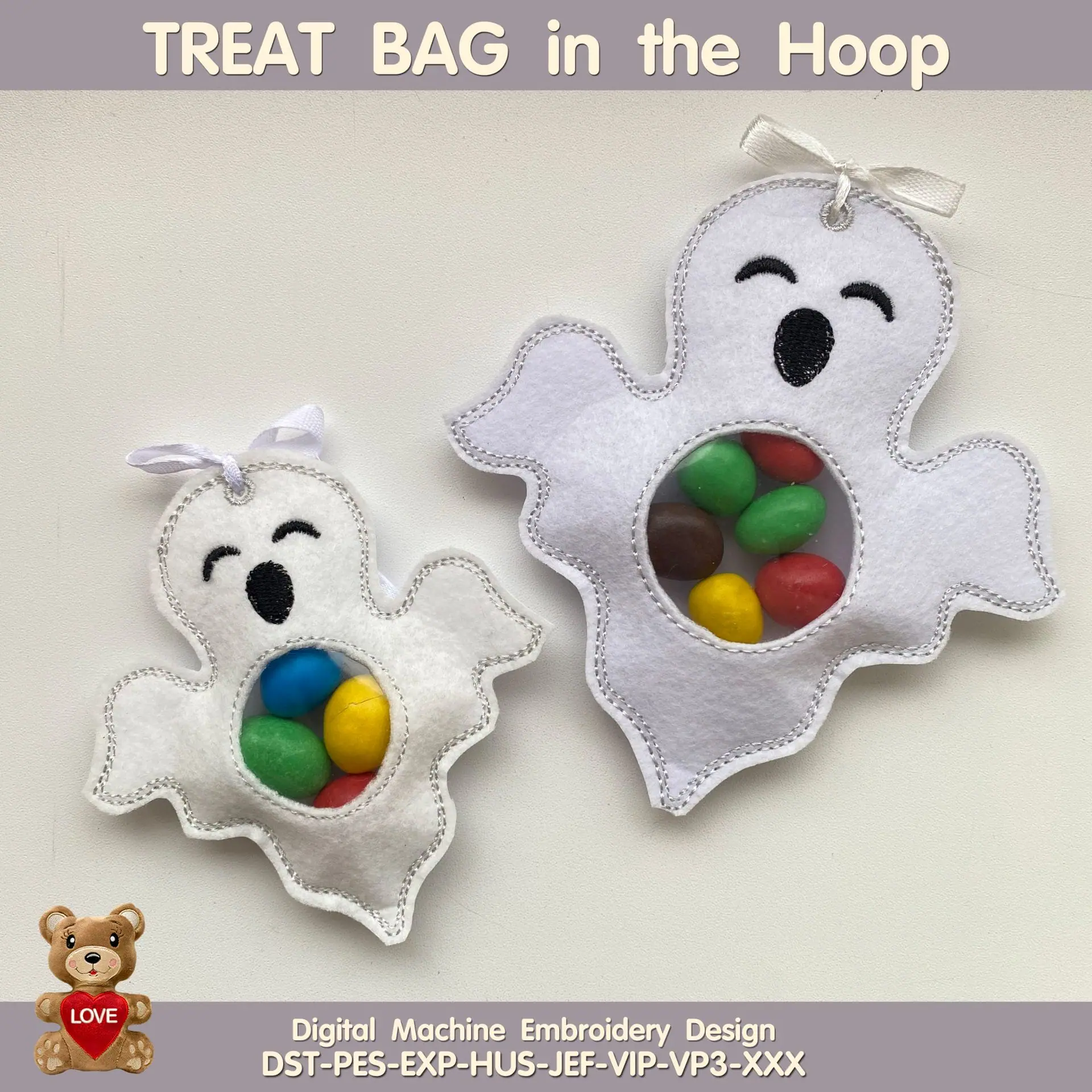 Halloween Ghost Peekaboo Treat Bag design for machine embroidery 1 alloween-Ghost-Peekaboo-Treat-Bag-Machine-Embroidery-Design