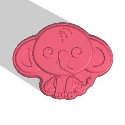 ELEPHANT STL file for vacuum forming and 3D printing