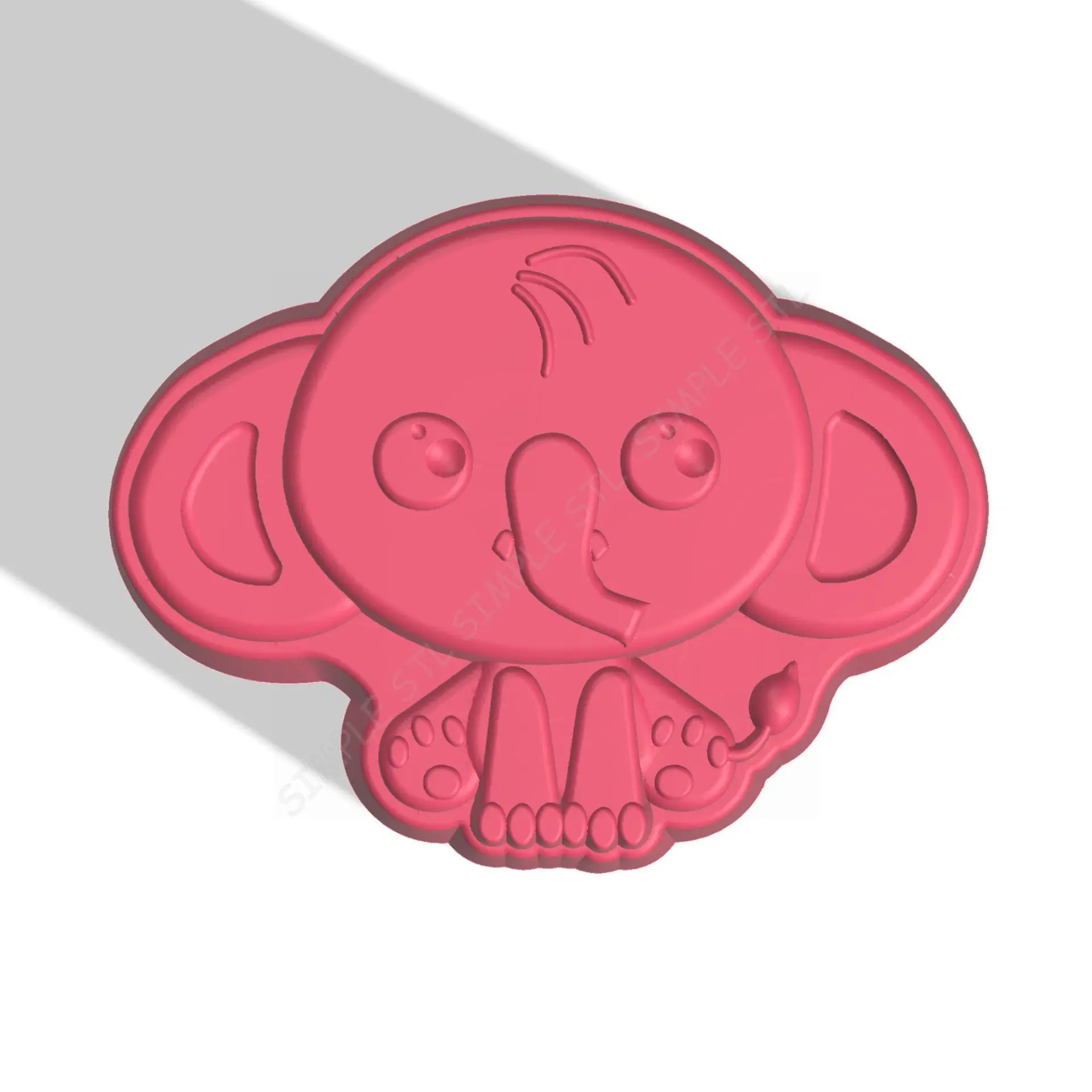 Elephant STL file for vacuum forming and 3D printing 1 ELEPHANT STL file for vacuum forming and 3D printing
