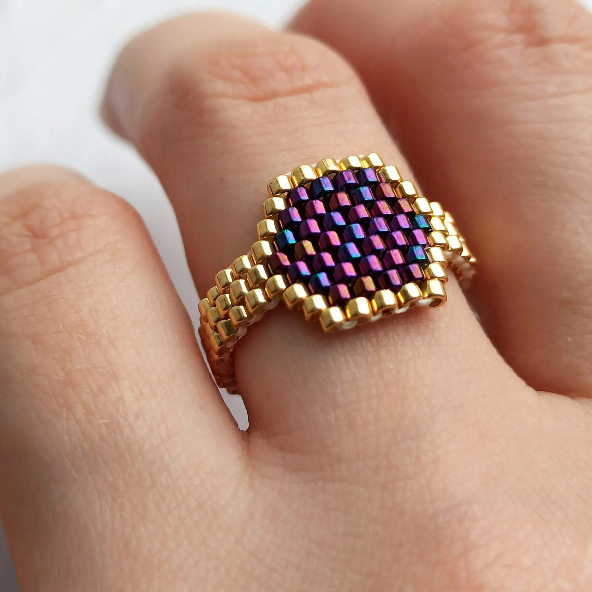 PDF tutorial – Beaded Signet ring