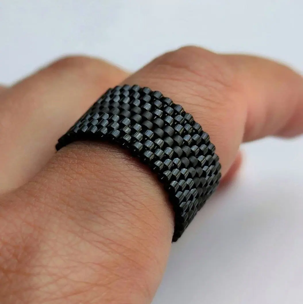 PDF tutorial – Beaded Peyote black ring