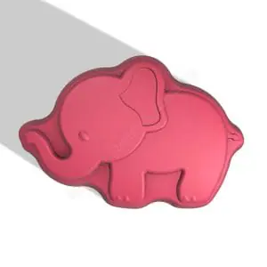ELEPHANT STL file for vacuum forming and 3D printing