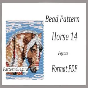 Horse 14 bead pattern Horse beading tapestry pattern Bead Horse patterns Olegirabeadpatterns