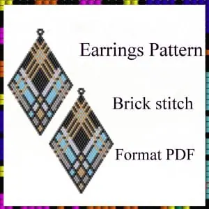 Earrings beading pattern