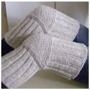 Knee Pads Big Sizes up to 23 inches at the Knee Knitted Handmade