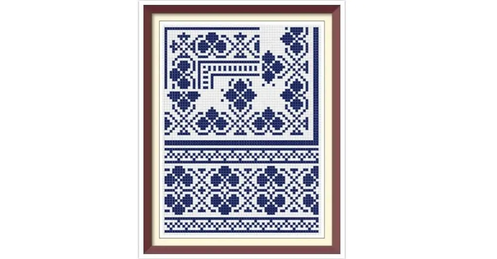 Borders Cross Stitch Pattern Antique Sampler