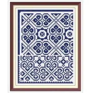 Borders Cross Stitch Pattern Antique Sampler