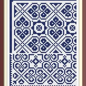 Borders Cross Stitch Pattern Antique Sampler