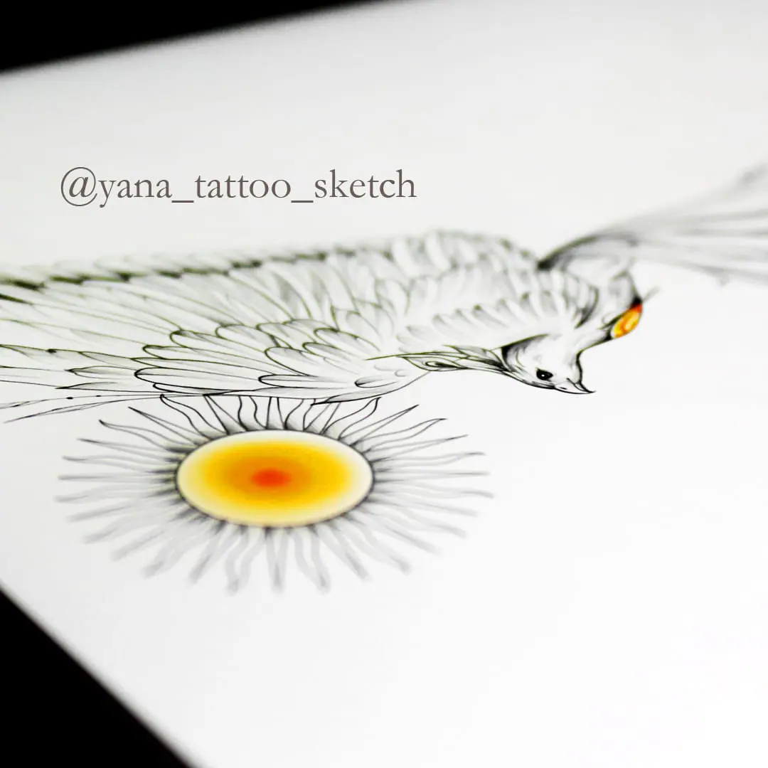 Phoenix Tattoo Design Phoenix Sun Tattoo Idea Drawing Sketch 3 Phoenix Tattoo Design Phoenix Sun Tattoo Idea Drawing Sketch - Image 3