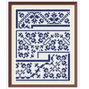 Borders Cross Stitch Pattern Antique Sampler