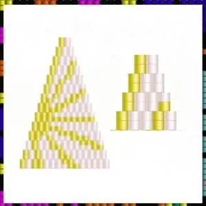 Peyote stitch pattern Beaded fringe earrings pattern PDF file
