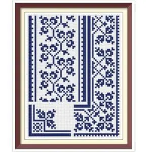 Borders Cross Stitch Pattern Antique Sampler
