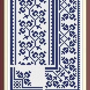 Borders Cross Stitch Pattern Antique Sampler