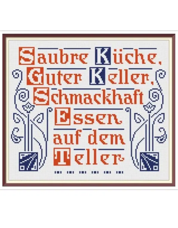 Slogan Cross Stitch Pattern Antique Sampler 2 Slogan Cross Stitch Pattern Antique Sampler - Image 2