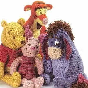 Winnie Pooh Vintage Crochet Pattern and Friends