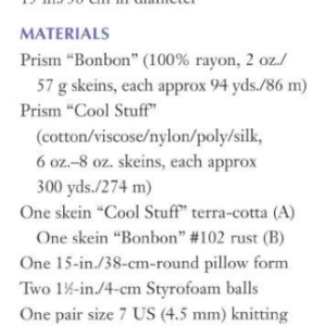 Vintage Knitting Pattern Prism Pillows